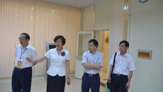 自治区教育厅高教处副处长李勇齐莅临beat365中文官方网站护理学院检查第三届广西高职院校技能大赛赛前布点工作