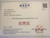 李帮兴参加全国大学生物理实验竞赛获得优秀奖